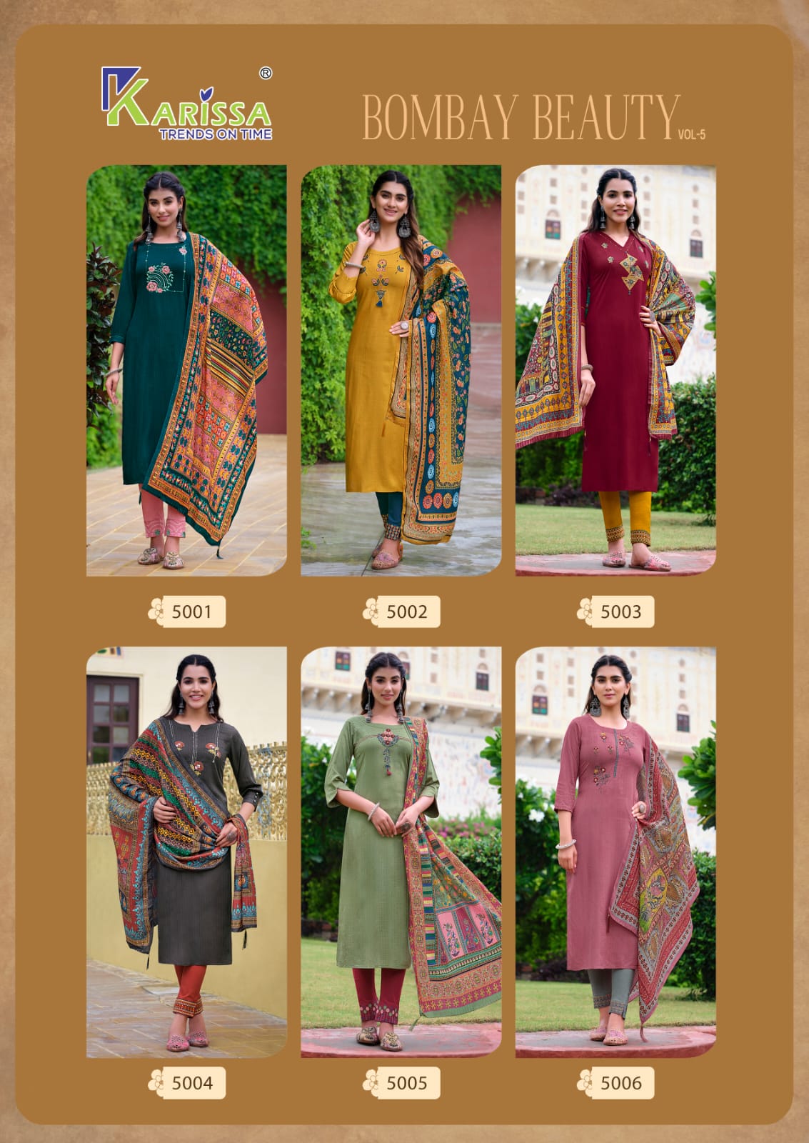 Karissa Bombay Beauty Vol 5 Readymade Suits Catalog
